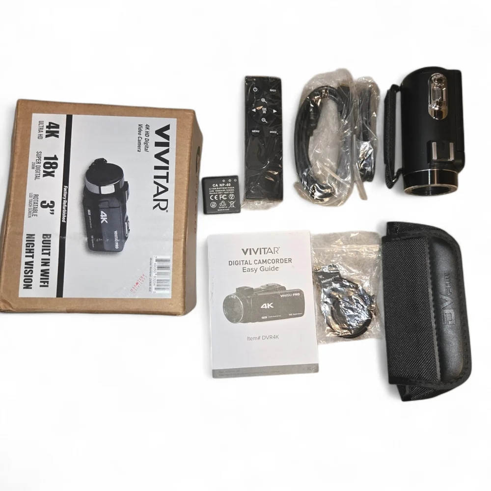 Vivitar 4K Digital Camcorder DVR4K - Black